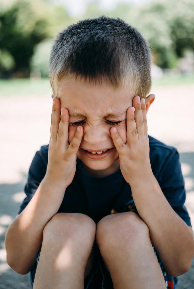 Child with sensory overload
